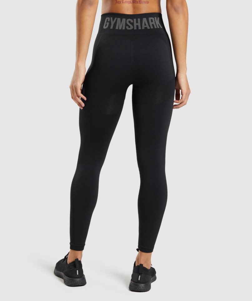 Legginsy Gymshark Flex High Waisted Damskie Czarne | PL 736KGM